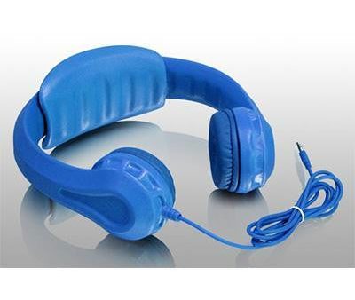 Wired Foam Headphones kids Blu Hot on Sale