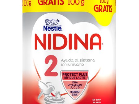 Nestle Nidina 2 leche infantil de continuación sin aceite de palma desde 6 meses lata 800 g Embalaje Deteriorado For Cheap