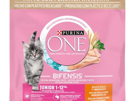 Purina ONE Bifensis Pienso para Gatos Junior con Pollo y Cereales - Bolsa de 1,5 kg Embalaje Deteriorado Online