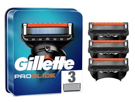 Gillette ProGlide - Cuchillas de Afeitar para Hombre, Paquete de 3 Recambios Embalaje Deteriorado Online