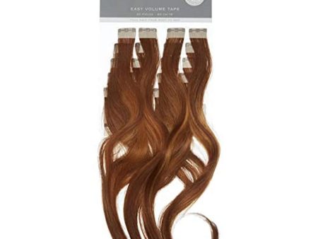 (Falta 1 pieza, incluye 19) Extensiones de Cabello Humano Balmain Easy Volume Tape, 55 cm, Rubio Dorado Oscuro Embalaje Deteriorado Hot on Sale