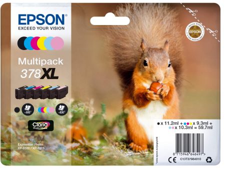 (Falta el rosa claro, incluye 5) Pack de Cartuchos de Tinta Original Epson para Impresoras Expression Photo XP-8500   XP-8505 Embalaje Deteriorado (Cad: 31 10 2026) For Discount