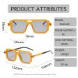 Talla: Talla única - RUNHUIS Gafas de Sol Rectangulares Vintage con Protección UV400 para Hombre y Mujer - Naranja Gris Claro Discount